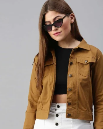 Women’s Khaki Denim Jacket