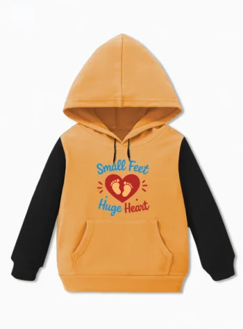 Small Feet Huge Heart Pullover Hoodie