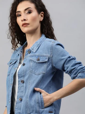 Women’s Blue Washed Denim Jacket
