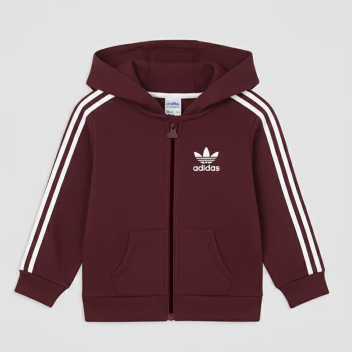 Adidas Zip-Up Boys Hoodie