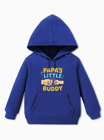 Papa's Little Buddy Fleece Hoodie