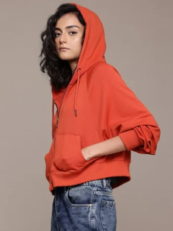 Lightweight Cotton Zip-Up Hoodie