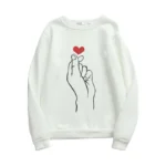 Sweatshirt For Women (Finger Heart)