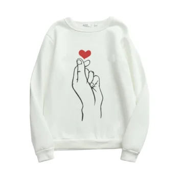 Sweatshirt For Women (Finger Heart)