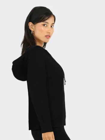 Women’s Black Hooded Hoodie