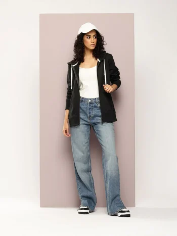 Women Hooded Zipper