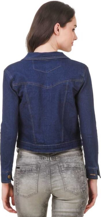 Women’s Dark Blue Solid Jacket