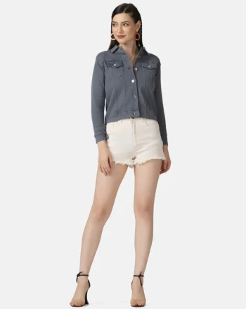 Women’s Grey Denim Jacket