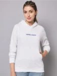 Women’s Hooded Fleece White Hoodie