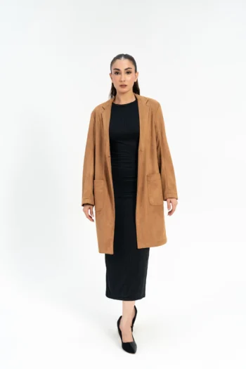 Long Coat with Patch Pockets