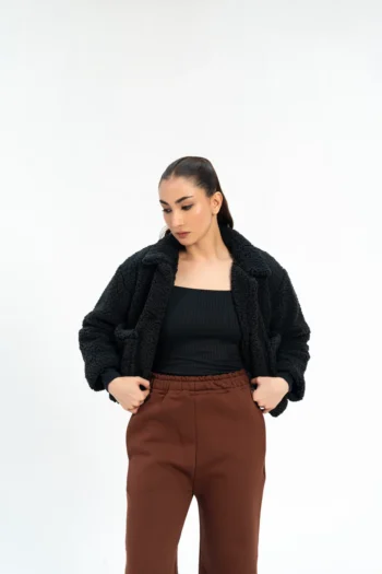 Cropped Sherpa Jacket
