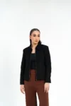 Suede Jacket with Zip