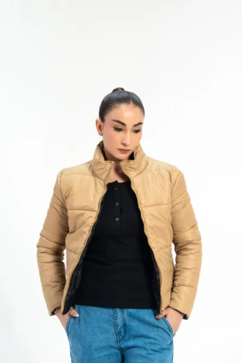 Puffer Jacket - Light Brown
