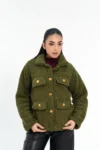 Sherpa Jacket with Button