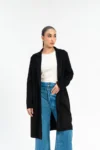 Open Front Suede Coat