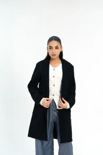 Long Coat with Patch Pockets