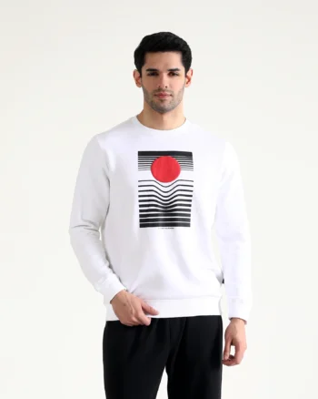 Men’s Typography Sweatshirt white