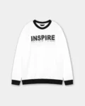 Men’s Typography Inspire Sweatshirt – White