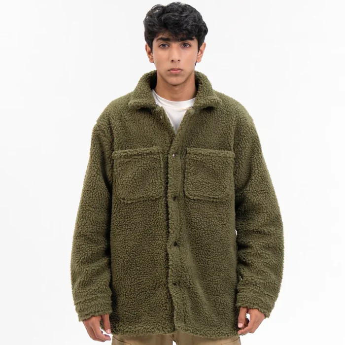 Men's Oversized Sherpa Jacket