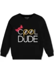 Cool Dude Typography with Red Bow Sweatshirts for Child