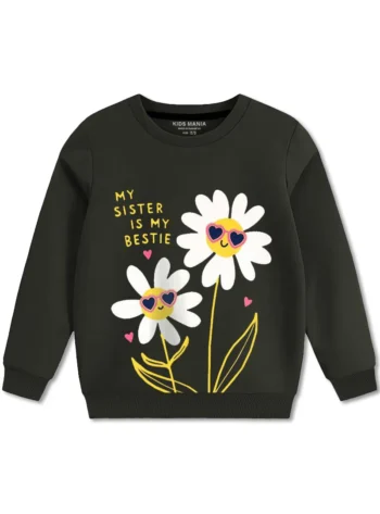 My Sister is My Bestie Cold Weather Sweatshirt For Girls