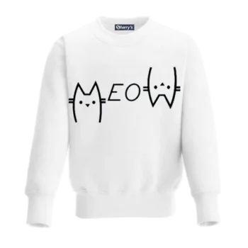 Meow Printed Sweatshirt