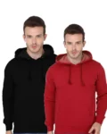 Black and Red Hoodie For Men