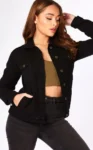 Women’s Black Solid Jacket