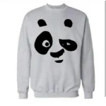 Grey Panda Fleece Sweatshirt