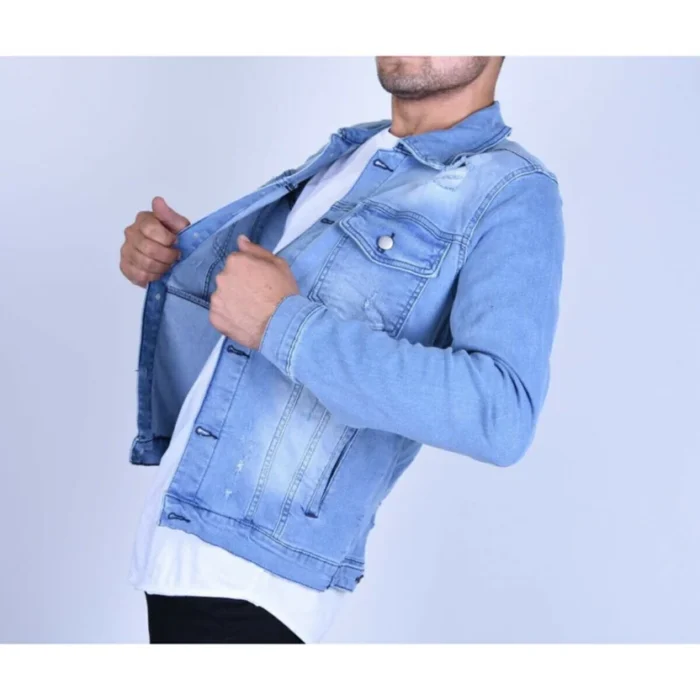 Denim Jacket Stretchable Fine Lycra