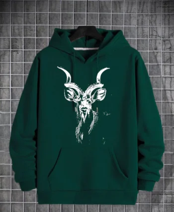 Markhor Printed Fleece Hoodie